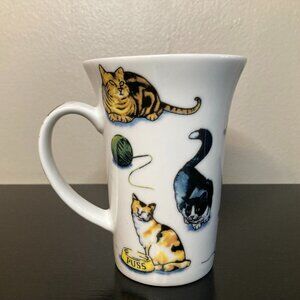 Paul Cardew Cat 5" Tea Mug - Designed in England 2008 - Collectable